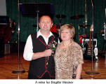 A mike for Brigitte Wecker  (Danube Swabian Club)