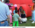 Into the giant pumpkin