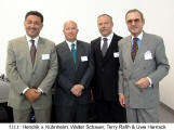 f.l.t.r.: Hendrik v. Khnheim, Walter Schauer, Terry Rafih & Uwe Harnack