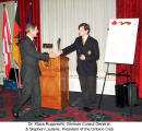 Dr. Klaus Rupprecht, German Consul General & Stephen Lautens, President of the Ontario Club