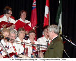 Carl Schropp conducting the Transylvania Women's Choir