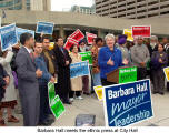 Barbara Hall meets the ethnic press at City Hall