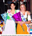 The old and the new Miss Oktoberfest, Julie Andronico & Rene Lauden