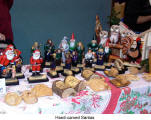 Hand-carved Santas