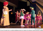 Prince & Princess look on as Monika Matthaes hands out medals to the dancers. Ursula Kampmann assists.   [photo: Herwig Wandschneider]