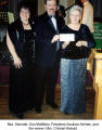 Mrs. Schmidt; Don McMillan, President Austrian Airlines; and the winner, Mrs. Christel Nickold