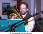 Martin Weidenfelder plays the euphonium