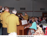 Linda Marcinkus at the piano