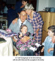 Dr. Wolf Goegginger at his 82nd birthday with his wife Erika and the youngest in the family