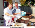 The potato pancake BBQ chefs