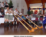 Alphorns, always an attraction...