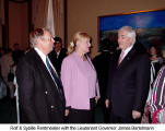 Rolf & Sybille Rentmeister with the Lieutenant Governor James Bartelman