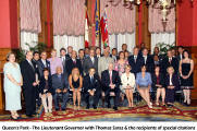 Queen's Park - The Lieutenant Governor with Thomas Saras & the recipients of special citations