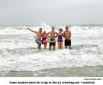 Some kookies went for a dip in the icy crashing sea - I watched  [Photo: Rachel Seilern]