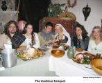 The medieval banquet  [photo: Rachel Seilern]