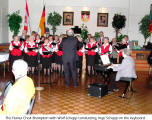 The Hansa Choir Brampton with Wolf Schepp conducting, Inge Schepp on the keyboard