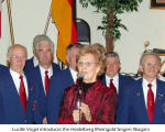 Lucille Vogel introduces the Heidelberg Rheingold Singers Niagara