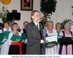 Manfred Petz introduces the Edelweiss Choir Toronto