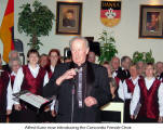 Alfred Kunz now introducing the Concordia Female Choir