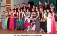 The Youth Group with the new Miss Danube