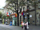 Flags and bears on Bahnhofstrasse