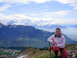 After having hiked up La Riondaz in Leysin