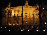 Opernhaus at night