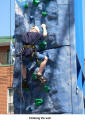 Climbing the wall on Danforth