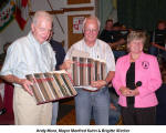 Andy Mora, Mayor Manfred Kuhn & Brigitte Wecker