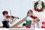 Violin accompanyment by Annie Scully and Rachel Seilern