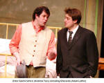 Enter Gianni Schicci (Andrew Tees) consoling Gherado (Adam Luther)