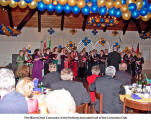 The Mixed Choir Concordia in the festively decorated hall of the Concordia Club