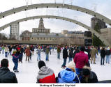 Skating at Toronto's City Hall