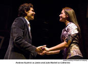 Andrew Kushir as Jamie and Julie Martell as Catherine  [picture courtesy of Theatre & Company]