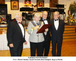 A plaque from Brampton / f.l.t.r.: Reiner Walter, Susan Fennel, Boe Hladysh, Guy La Plante