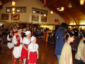 Marching into the hall