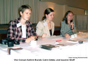 Vice Consuls Kathrin Brandt, Catrin Stibbe, and Susanne Wolff  [photo: Herwig Wandschneider]