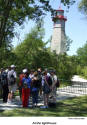 At the lighthouse   [photo: Bob Sandbo]