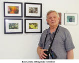 Bob Sandbo at his photo exhibition