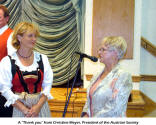 A "Thank you" from Christine Meyer, President of the Austrian Society