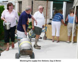 Manning the supply lines: Barbara, Guy & Reiner