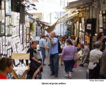 Street of print sellers [photo: Bob Sandbo]