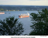 View of the Saint Lawrence from the Citadelle [photo: Bob Sandbo]