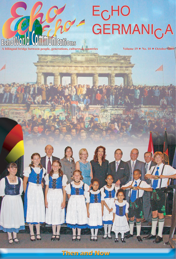 Frontpage of the October 2008 issue of Echo Germanica