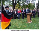 German flag raising day at Queen's Park, Toronto