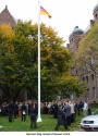 German flag raised at Queen's Park