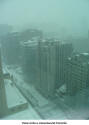 View onto a snow-bound Toronto