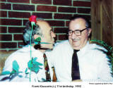 Frank's 71st birthday 1992   [photo supplied by Rolf A. Piro]