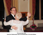 The opening waltz: Austrian Ambassador Werner Brandstetter & Christine Meyer