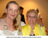 Sybille with Christine Meyer, President of the Canadian Austrian Society